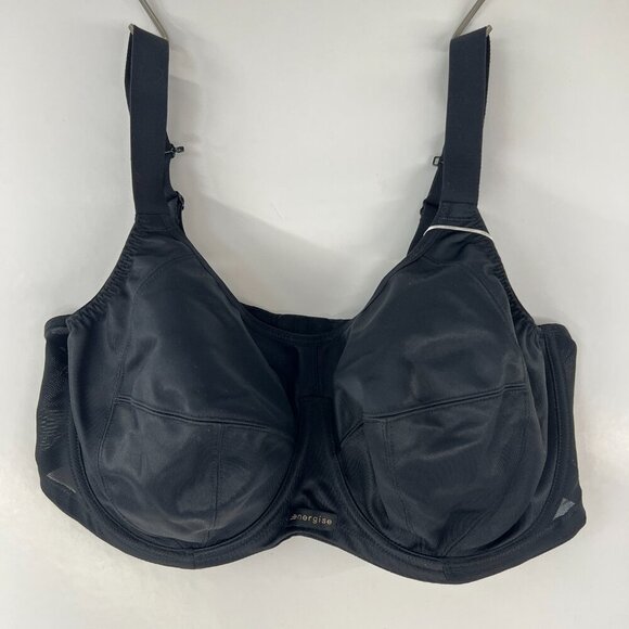 NWT Elomi Energise Black Seamless J Hook Underwire Full Coverage Sports Bra - Picture 9 of 9